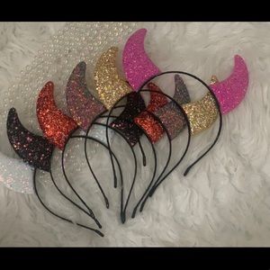 Glitter ear head bands (6)